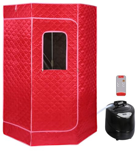 OHMG Sauna,Sauna Portátil Cuerpo Completo,3L Sauna de Vapor, Detox,Perder Peso Tienda Sauna Móvil, Spa Sauna Casa,Tienda de Sauna Plegable Cabina,con 1000W Vapozone