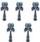 Dxoniislh 5X Spielzeug Aussen Sports Kendama Spielzeug Ball Kinder und Erwachsene Aussen Ball Sportarten Riss Buchen Buntes Design Schwarz und Blau