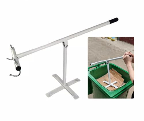 Wheelie Bin Compactor Manual Rubbish Press Bin Booster - 120L & 240L- in White