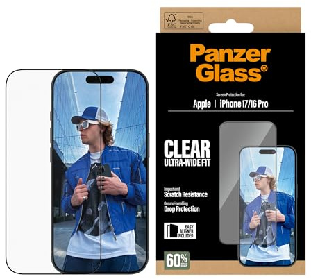 PanzerGlass Screen Protector iPhone 16Pro-17