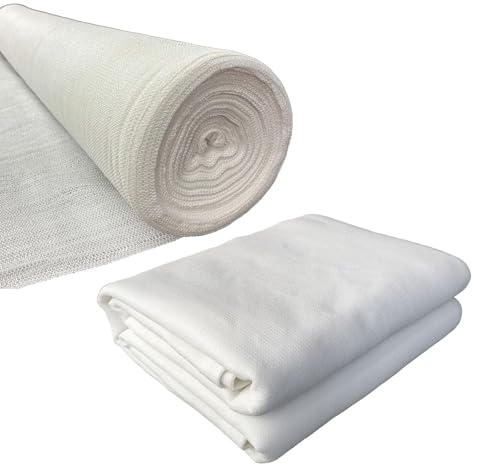 Rouleau de toile d'ombrage à 75 % - Bâche en maille résistante aux UV - Polyvalente - Longueur : 2 m - 50 m