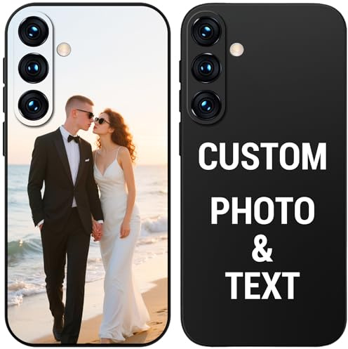 Personalised Phone Case for Samsung Galaxy S26 S25 S24 S23 S22 S21 S20 FE Plus Ultra A57 A56 A55 A54 A53 A52 A36 A35 A34 A33 A32 A26 A25 A24 A16 A15 A14,Custom Photo Soft Liquid Silicone Cover