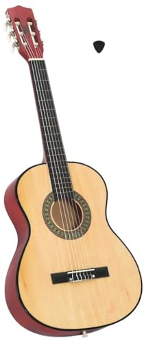 LoogCape Chitarra classica per principianti e bambini, 3/4, 91 cm, in legno di tiglio, con accessori, ideale per principianti e bambini, adatta per lezioni musicali e hobby