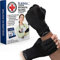 Dr. Arthritis Von Ärzten Entworfen, Arthrose Handschuhe mit Kupfer, Fingerlose Kompressionhandschuhe für Frauen und Männer, für Schmerzlinderung und Wärme, Schwarz, S