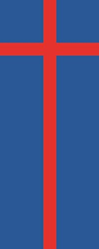 U24 Fahne Flagge Herzogtum Oldenburg im Hochformat Premiumqualität 80 x 200 cm