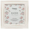 Hampton Frames, cadre photo carré 15x15 cm, blanc, MDF vieilli, façade en verre | Affichage mural ou sur table, changement facile de photo | Décoration intérieure style shabby chic