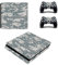 Happyit PS4 Slim Skin Sticker Pegatina Protectora de Piel Vinyl Decal para Sony Playstation 4 Slim Consola + 2 Protectores de Pantalla (B) (B6)