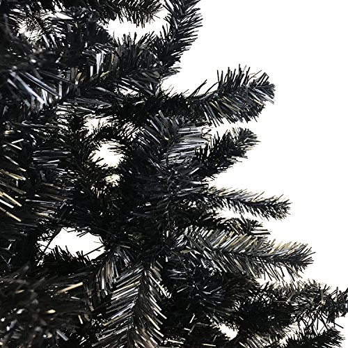 Mega Trend! Weihnachtsbaum künstlicher Tannenbaum Christbaum 150 cm Schwarz inkl Ständer