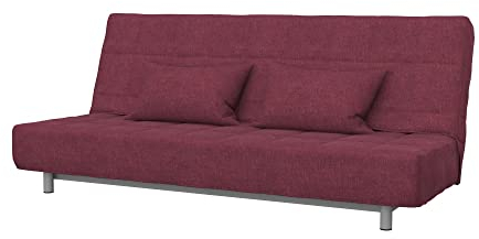 Soferia Sofabezug Kompatibel Mit Beddinge 3-er Bettsofa Sofaüberzug Sofaüberwurf Sofaschoner Cover Wasserabweisend Fleckschutz Softi Rot Bordeaux