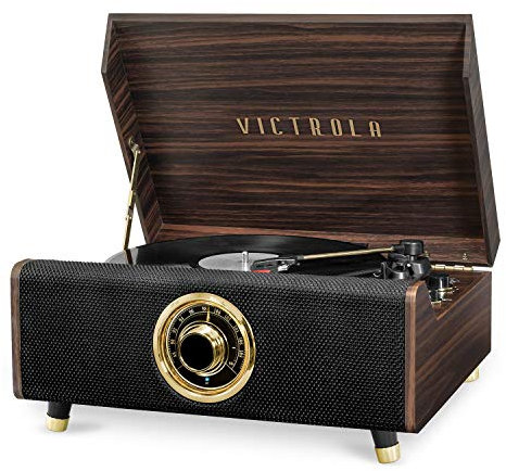 Victrola Tourne-disque Bluetooth Highland 4 en 1 avec platine 3 vitesses et radio FM