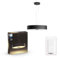 Philips Hue White Ambiance Fair Lampadario Smart, con Bluetooth, LED Integrato 39W, Nero, Telecomando Dimmer Switch Incluso