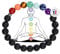 Attraction Zen Armband mit 7 Chakra-Natursteinen | inklusive eBook | handgefertigt | Schmuck für Damen und Herren | Armband aus Naturstein | Steine von 8 mm | Alle Steine unserer Armbänder sind
