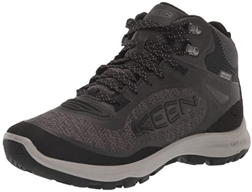 KEEN Damen Terradora Flex Mid Waterproof Wanderstiefel, Black/Steel Grey, 38 EU