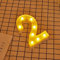 JANDEI - Lettere LED, Numeri Luminosi, Figura a Cuore, 22cm, con Luce Calda per Decorazione e Atmosfera, Luci Notturne Scrivania, Compleanni, Matrimoni, Vetrine. Funzionano con batterie AA (2)