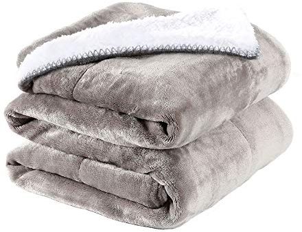 PETTOM Fleece Hundedecke wasserdichte Haustierdecken(75 x 100 cm), weicher Plüschüberwurf für Katzen Welpen Schützt Couch, Stühle, Auto oder Bett vor Verschütten, Flecken - Maschine waschbar(M, Grau)