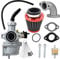 ZAMDOE PZ22 Carburetor 22mm for 110cc 125cc SSR CRF50 Dirt Bike Sunl for Taotao Pit Bike ATV Inlet Pipe Manifold Fuel Filter Air Filter Cleaning Brush