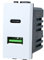 Toma Cargador de Pared Bticino Living Light - USB Type C + USB-A 3,1 A (Blanco)