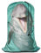 Swono Delphin Wäschesäcke, 71,1 x 101,6 cm, Ozean, Meerestier, Nase, lächelt an die Kamera, vielseitig einsetzbar, Oxford-Tuch, Türkis