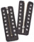 BENECREAT 1 Paar Schnürsenkel Mit Reißverschluss Aus PU-Leder, Schwarze 8-Loch-Boot-Reißverschluss-Einsätze Schnürsenkel Ohne Schnürsenkel Für Stiefel Und Schuhe, 15.7x5.35 cm, Bohrung: 5 mm