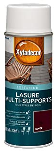Xyladecor - Lasure Protectrice Aérosol pour Bois Extérieur - Abris, Palissades, Mobilier de Jardin, Volets, Portes et Portails - Noyer 400ml