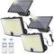 Ortiny Solarlampen für Außen, 202 LED Solar Led Strahler mit Bewegungsmelder Außen 3 Modi Solarleuchten Aussen IP65 Wasserdichte, Solar Strahler 210°Beleuchtungswinkel Solar Lampe Outdoor mit 5M Kabel