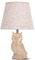 Aigostar Tischlampe aus Keramik, Vintage Tischleuchte mit Stoffschirm, E14 Fassung, max.40W, Moderne Nachttischlampe, Nachtlicht für Schlafzimmer, Wohnzimmer, Büro (ohne Leuchtmittel) - H325mm