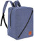 Granori Handgepäck Rucksack Minimalist 40x30x25 cm | Leichter gepolsterter Flugzeug Reiserucksack mit Laptopfach und exakten Maßen für kleines Kabinengepäck speziell bei z. B. Eurowings (Blau)