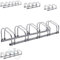 Arebos Râtelier à vélo pour 5 vélos | Support multiple avec espacement des roues de 21 cm | Support vélo pour largeur de pneu de 35 à 60 mm | Support de roue 130 x 30 x 26 cm