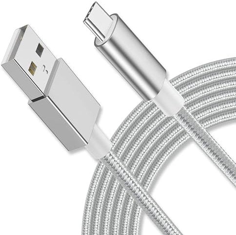 USB C Cable, Type C Charger Cable Fast Charging Nylon Braided USB C Charger Cable for Samsung Galaxy S21 S20 fe S10 S9 S8 A21s A20e A51 A71, Huawei P40 P30, OnePlus, LG, Xperia (3 Metres)