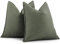 ZWJD Armeegrün Kissenbezug 40x40 2er Set Chenille Kissenbezüge Sofakissen Kissenhüllen mit elegantem Design, weiche und luxuriöse dekorative Dekokissen für Couch, Bett und Heimdekoration