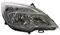 EDA PREMIUM auto Scheinwerfer Rechts 13305776 passend für OPEL MERIVA B 2010-2014, mit Stellmotor für LWR, silber, H1/H7, PY21W, W21/5W, ECE