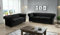 Easy4You Chesterfield Schwarzer Plüsch Velvet Set 3-Sitzer + 2-Sitzer Sofa Sofas für Wohnzimmer Sofagarnituren mit Holzfüße Set Sofas & Couches
