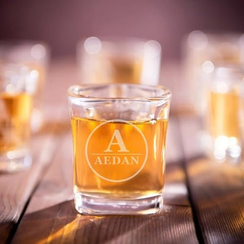2pcs Vaso De Chupito Personalizado For Boda, Vaso De Chupito Grabado, Regalo For Fiesta, Familia Y Amigos, Fiesta De Graduación, Copa De Whisky Personalizada, Copas De Vino De Boda