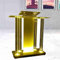 Luxuriöses Rollpodium aus Acryl mit Rollen und Lichtern für Konferenzraum, Kirche, Hotel, Party, klares Acryl-Podium für Rednerpult, Psalm, Lesen, Reden