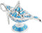 Zerodeko Wunderlampe Dekoration Lampenschmuck Öllaterne Wandleuchte Öl-regenlampe Vintage Rustikale Tischlampe Teelichter Kerzen Votivkerzenhalter Teelichthalter Fackel Zinklegierung Blue