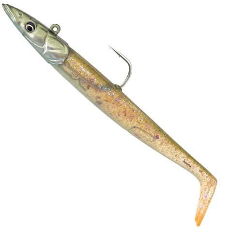 Savage Gear Sandeel V2-2 Gummifische + 1 Jigkopf