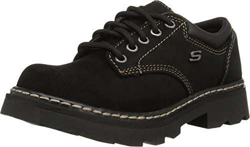 Skechers Parties-Mate Oxford Shoes, Mujer, Negro, 38 EU