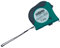 Brüder Mannesmann Bandmass, 7,5 m x 25 mm, Gehäuse grün/schwarz | M80507