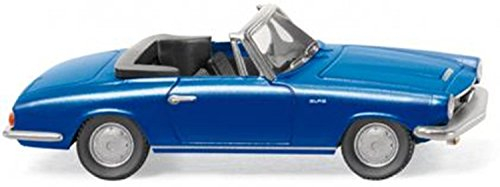 Wiking 018649 H0 Glas GT Cabrio offen blau metallic Spur HO 1:87