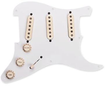 Seymour Duncan Antiquity Texas Hot Strat - Loaded Pickguard - Aged White
