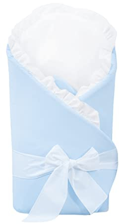 Baby Comfort Luxus Wickeltuch/Decke/Bettdecke/Schlafsack für Neugeborene – (Blau)