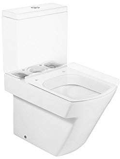 Roca a342628000 – toilettes mural compact adosado a avec sortie dual (chasse et couvercle non inclus)