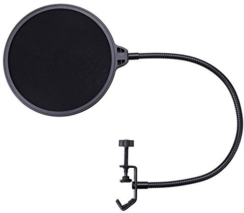 Egomarket Studio Microphone Pop Filter with 360-Degree Flexible Swivel Holder for Blue Yeti and Other Studio Recording Microphones