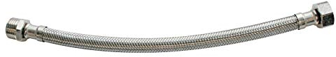 Somatherm for you - Flexible Sanitary Connection Right Mash 12/17 (3/8 ') - Female Right Ruota da dado rotante 12/17 (3/8') - Lunghezza 50 cm - DN8