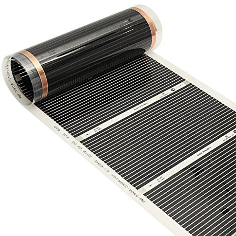 Tutoy 50CMx3M 220V Far Infrared Floor Heating Film Crystal Carbon Fiber Underfloor Heating Film