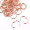 Lind Kitchen 50pcs 1.5 Rose Gold Book Ring Metal Loose Leaf Book Binder Hinged Buckle Rings Scrapbook Sketchbook Craft Photo Album DIY Binding Ring 38mm