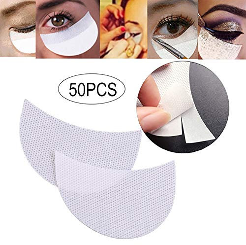 Xiton 50 Fogli Sotto Gli Occhi Pad Lint Libero Estensione Ciglia Patch Per Gli Occhi Ombretto Labbra Shields Trucco Professionale Stencil Per Ombretti Per Trucco Quotidiano Utilizzare