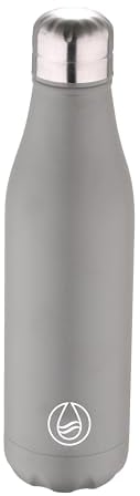 BERGNER Thermo Bottles Flasche, Edelstahl, Grau, 500 ml