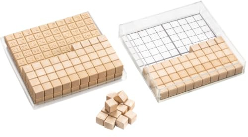 WISSNER® RE-Wood Hunderterkastensatz (29 Teile) – Lernspielzeug