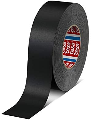 tesa band 4651 Premium leistungsstarkes Gewebeband versch. Breiten und Farben (38 mm x 50 m, schwarz)
